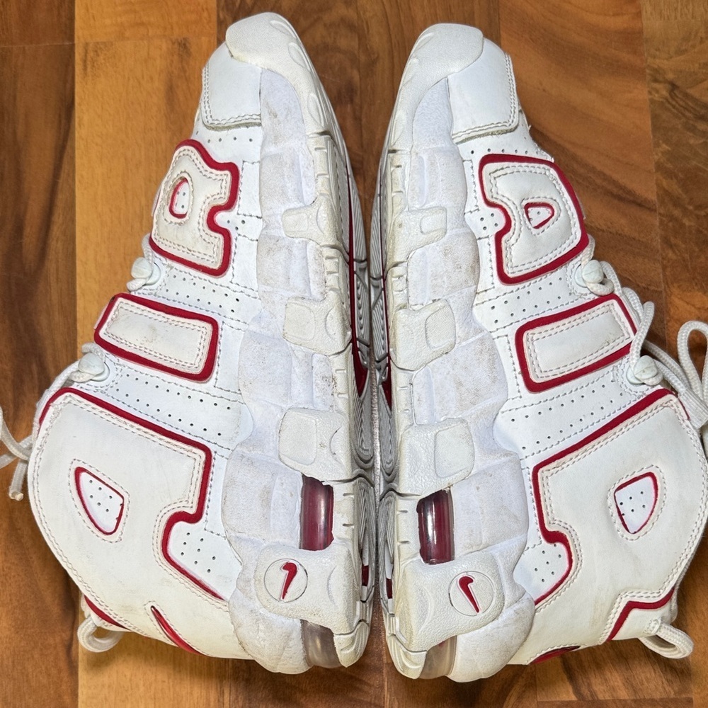 Nike Air More Uptempo (GS) big kids shoes white-US size 5.5Y DJ5988-100 - Picture 6 of 9